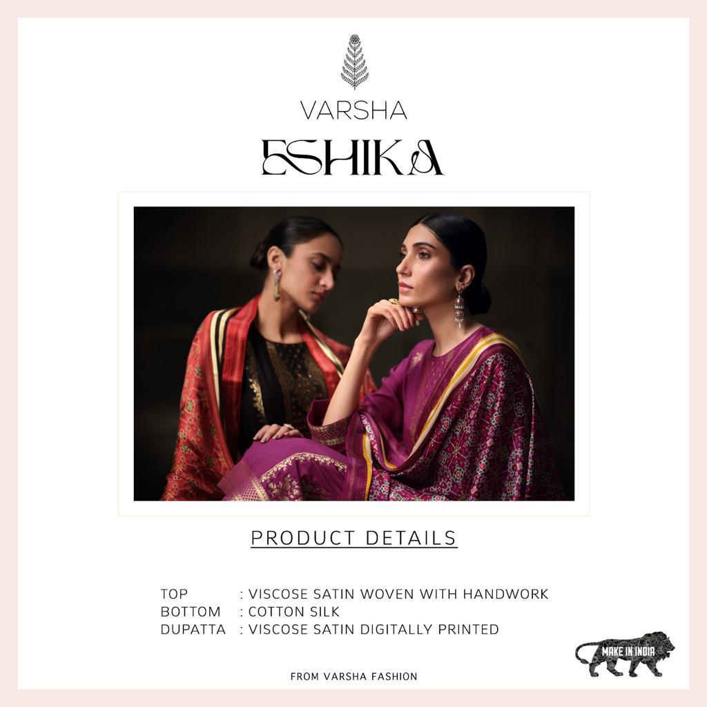 Eshika By Varsha EK-01 To EK-05 Wedding Salwar Suits Catalog